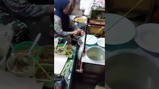 Street Food Indonesia - Mie Tek Tek #shorts #culinary #traditional