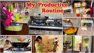 🤷How I keep Myself Engaged in Household Work/ Morning to Evening Productive Routine, Dubai Vlogs.