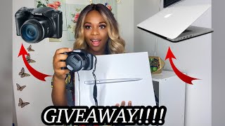 MACBOOK AIR AND CANON SX530 POWERSHOT GIVEAWAY!!!!!!! LET'S GET TO 2000 SUBSCRIBERS GUYS!! (CLOSED)