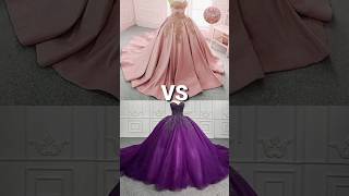 Pink💕 VS Purple💜/Dress👗/heels👠/Makeup💄/nail💅 | Which One Is Your Favourite?#shorts #viral #trending