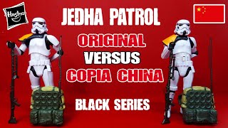 Black Series Jedha Patrol  : Original Versus Copia China