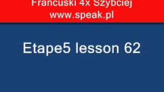 French Lesson Etape5 lesson 62 - Direct Method Speak.pl