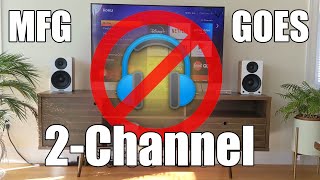 Headphone Guy Goes 2-channel - Mid-Century Modern Cable Management & TV Hanging