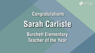 Spring ISD Teacher of the Year Finalist - Sarah Carlisle