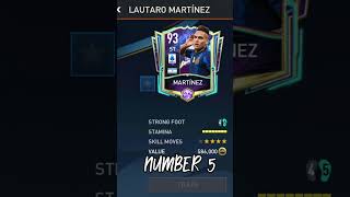 EVOLUTION OF LAUTARO MARTÍNEZ IN FIFA MOBILE🔥#shorts #fifamobile #fifa #lautaromartínez