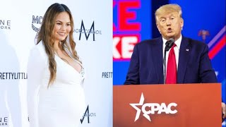 Pregnant Chrissy Teigen Shades Donald Trump Over House Raid With 1st Ultrasound Photo