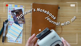 December journal with me in the Traveler's Notebook ✹ coming back from the beach, end of year things