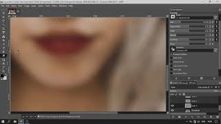 Retouching time lapse gimp