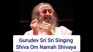 @Gurudev Sri Sri Singing Shiva Om Namah Shivaya Song in Art of Living @BangaloreAshram in 2024❤️❤️