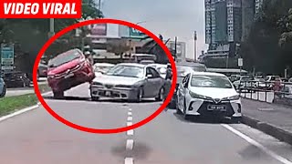 Kereta Axia 'melompat' Iaga dgn Perdana