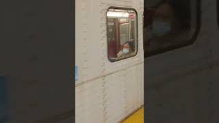 TTC westbound Bombardier T1 train #5042 pulling into Warden