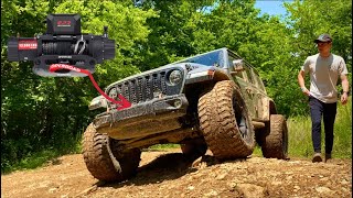 How To Install Winch On Jeep JL Rubicon OEM Bumper (Openroad)