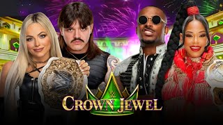 Liv Morgan & Dominik Mysterio vs Bianca Belair & Montez Ford Full Match WWE Crown Jewel 2024