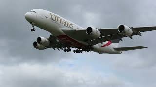 Emirates 🇦🇪 A380-842 Airbus ✈️Arrival At UK 🇬🇧 international 🤖Airport |BHX| 🛩️🛩️🛩️🛩️🛩️😳