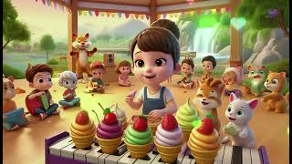 Ten Fruit Ice Creams 2: A Sweet and Fruity Adventure | Kids New Song | Nursery Rhymes for Children