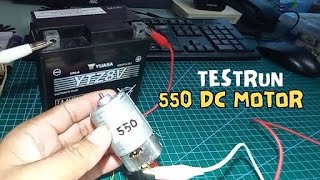 550 DC Motor Testrun