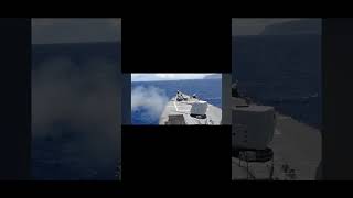 USS William P. Lawrence DDG 110 fires the MK 45 5 Inch gun #shorts #usnavy #DDG110 #guidedmissile