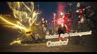 Scholar PVE Combo for Gyfin Underground Easy Monster Don't turn back Hunting Show - Black Desert