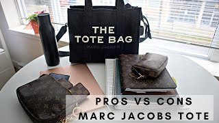 MARC JACOBS SMALL TRAVELER TOTE | WHAT FITS & PROS VS CONS