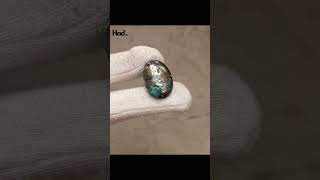 Natural blue pyrite turquoise SKU-