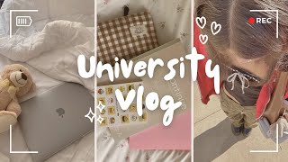 first day of university vlog: grwm, in-person classes, junior year student 🎧