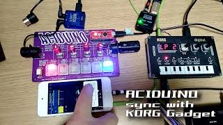 ACIDUINO Sync with KORG Gadget