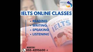 IELTS Online Classes Admissions Open Get Yourself Register Now #SADAAT Consultancy #SYEDALIRAZASHAH