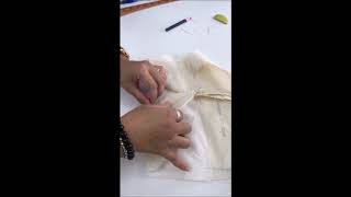 Tailoring Techniques | How to sewing Mitered Corner (video just for student in Academy)