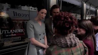 Sam Heughan & Caitriona Balfe on the OutlanderxSaks Red Carpet