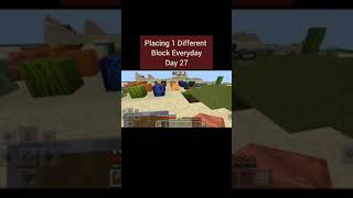 Placing 1 Different Block Everyday - Day 27 #shorts