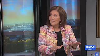 News Breakfast (ABC TV + ABC News Channel): American in OZ Sara James