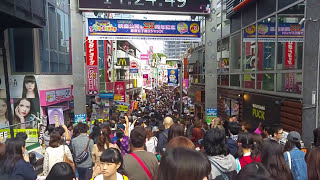 Takeshita street Harajuku Japan SO MANY PEOPLE #walkingtour #Japan #tokyo