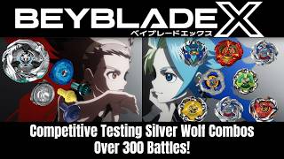 Beyblade X Silver Wolf Competitive Parts Testing Over 300 Battles!