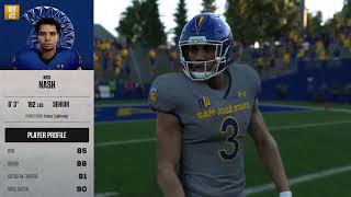 CFB25 Dynasty rebuild with San Jose State S1W3 vs Kennesaw! Can we win another one?