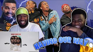 REACTING TO MIGOS Feat. DRAKE - HAVING OUR WAY (Official Audio)| COASTAL BUSTAS