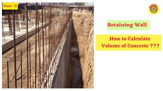 Retaining Wall || Calculation of Concrete Volume#retainingwall #structuralengineering#vimutti_coe