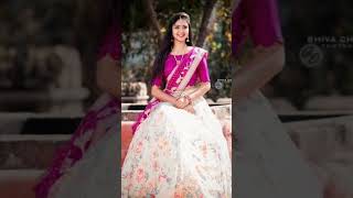 Traditional Indian half lehanga saree designs 2022 #ideascollection #lehanga