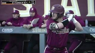 Florida State's James Tibbs hits home run vs. Miami