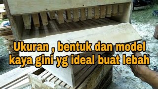 UKURAN IDEAL KOTAK LEBAH MADU APIS CERANA