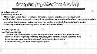 tugas vidio sosiologi mengenai ruang lingkup dan manfaat sosiologi (kelas x² kelompok 5)