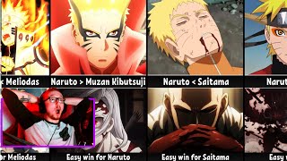 REACTION: Naruto VS Anime CHARACTERS