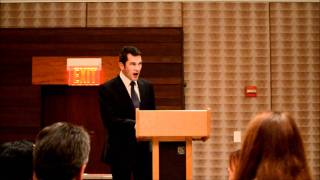 Nicolas Glumineau sings at CW's Fete du Bordeaux dinner 2011