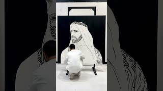 CBI Bank - HH Sheik Zayed live art - Diaa Allam