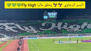 تيفو الكورفا سود في مباراة الرجاء البيضاوي و الدفاع الجديدي💚حلق عاليا/ Fly High 💚