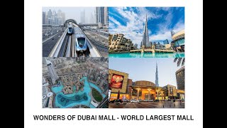 Wonders of Dubai Mall—world largest mall.#Dubai we are all responsible