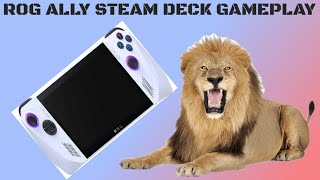 ROG ALLY STEAM DECK GAMEPLAY