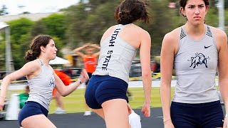 Utah State women's college high jump highlight beautiful athlete