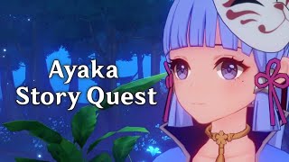 Ayaka Story Quest - Chapter Grus Nivis: Bag. I - Kisah Bangau dan Kelinci Putih - Genshin Impact ID.