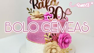 FIZ ESSE BOLO E NÃO SABIA QUE ELE IA FICAR ASSIM 😬💕 - Glow Cake - Bolo Gêmeas 😍