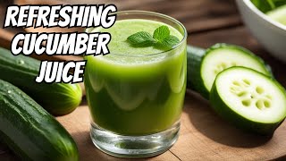 How cucumber juice can transform your weight loss journey